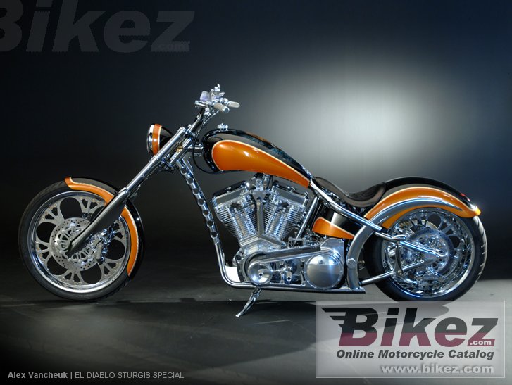 Big West Coast Choppers el diablo sturgis special picture and wallpaper from Bikez.com